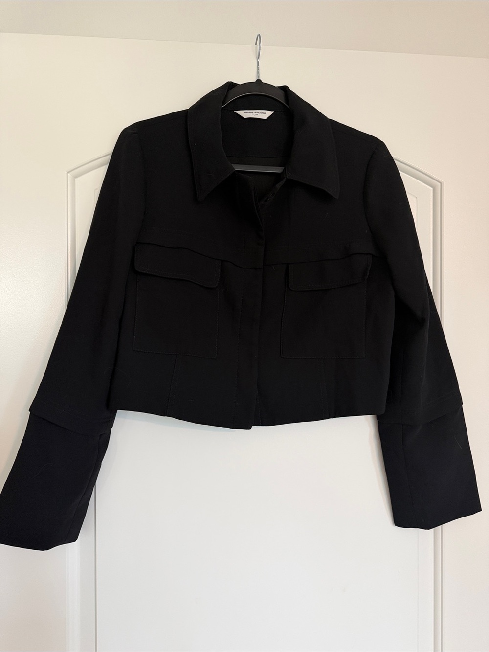 Amanda Uprichard black cropped jacket